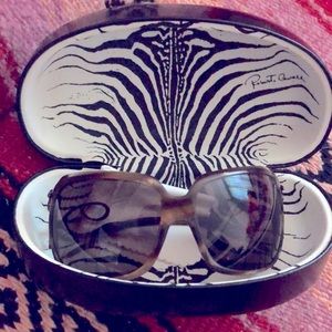 Roberto Cavalli Wrap-Around Tortoise Sunglasses